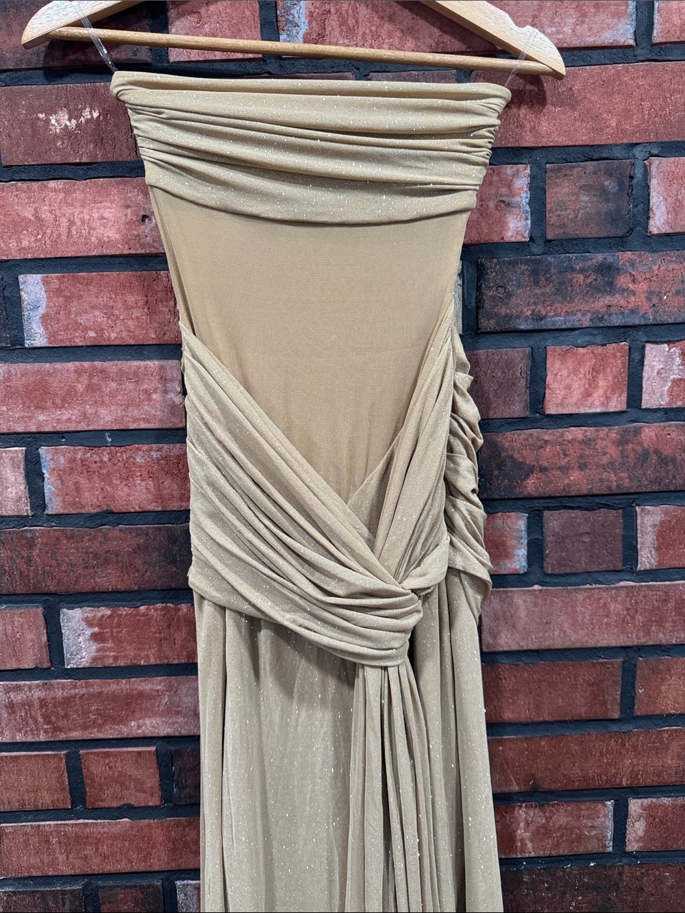 Babyboo PAULA MAXI DRESS - GOLD SPARKLE - Picture 8 of 16